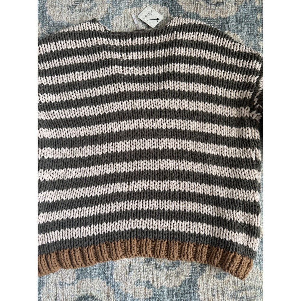 Free People Portland Pullover Sweater in Seaweed Shell Size XS NWT - Picture 6 of 6